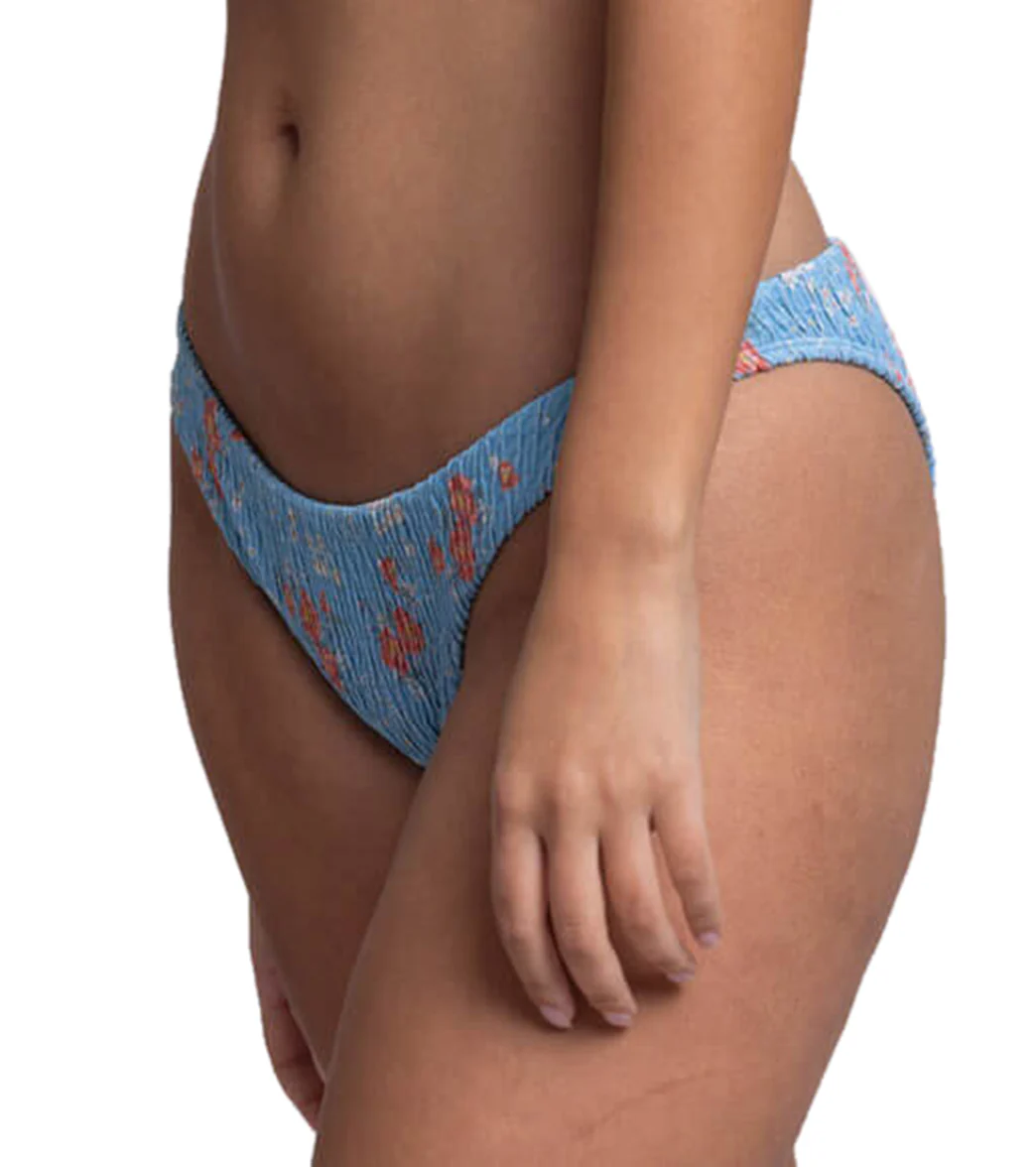 JOLYN Women's Kelia Rosalinda Smocked French Cut Bikini Bottom - Image 4