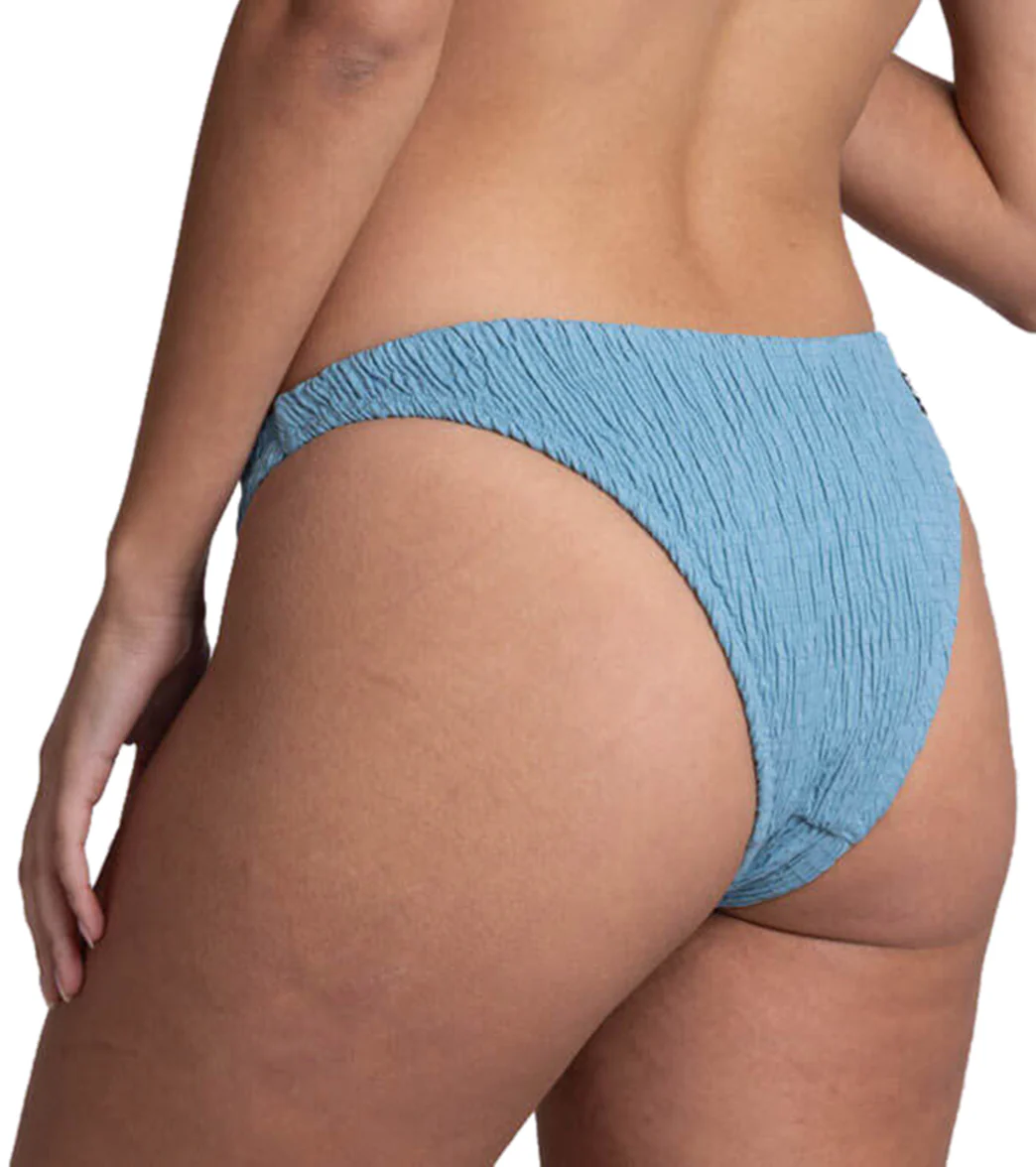 JOLYN Women's Kelia Solid Smocked French Cut Bikini Bottom - Image 3