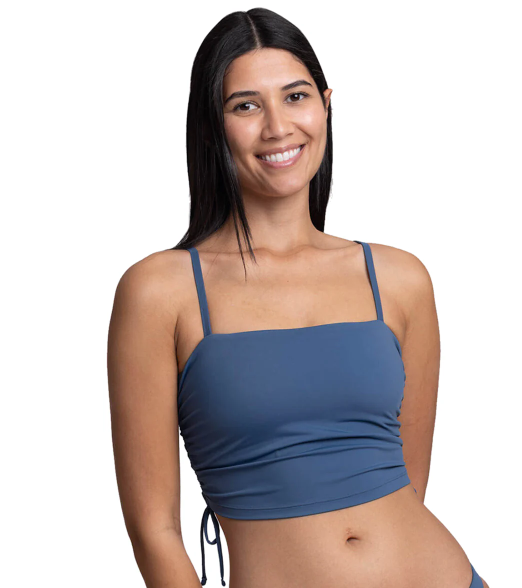 JOLYN Women's Maggie Solid Side Cinch Bikini Top - Image 19