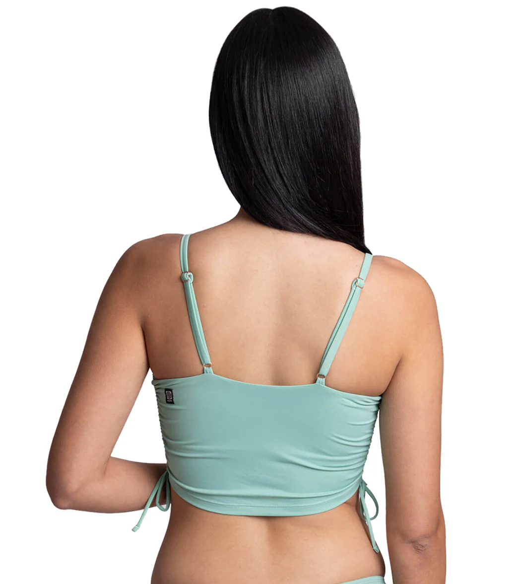 JOLYN Women's Maggie Solid Side Cinch Bikini Top - Image 8