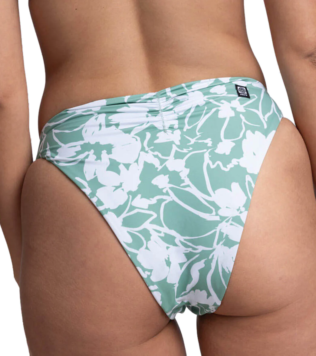 JOLYN Women's Mandy Floriana Cinch Detail French Cut Bikini Bottom - Image 3