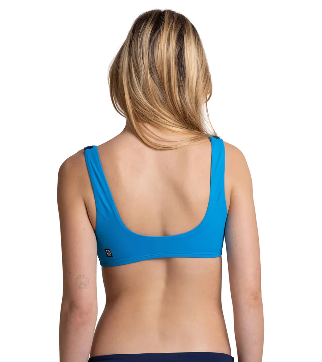 JOLYN Women's Paige Square Neck Colorblock Bikini Top - Image 3