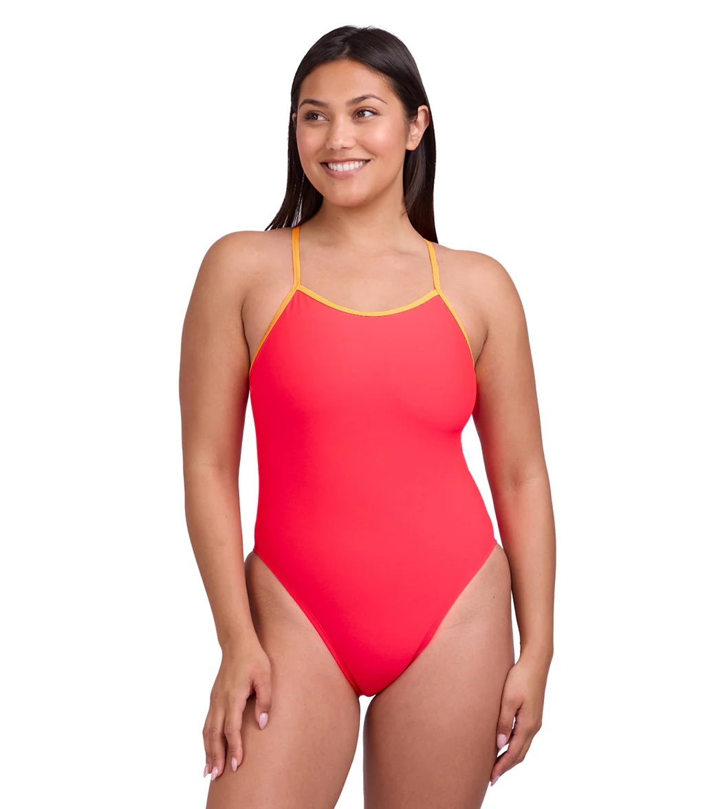 JOLYN Women's Perry Contrast Strawberry One Piece Swimsuit - Image 7
