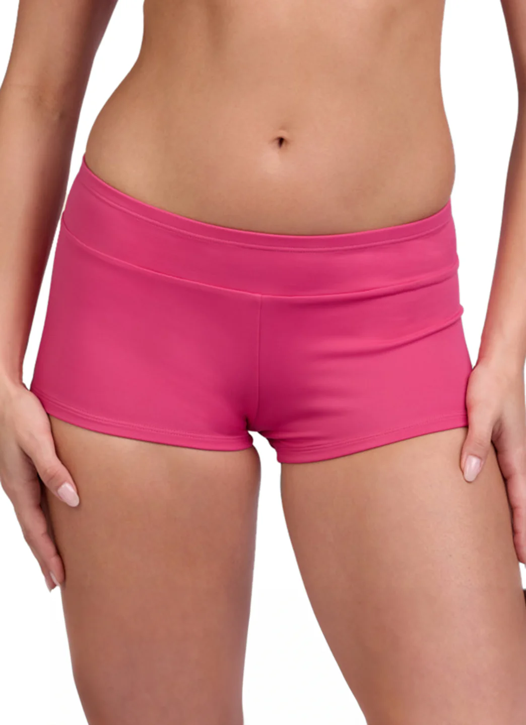 JOLYN Women's Piha Solid Boyshort Swim Short