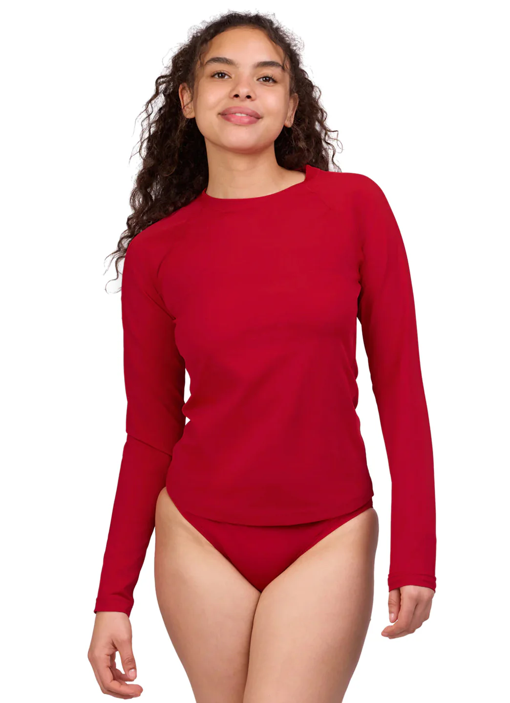 JOLYN Women's Solid Daniela Long Sleeve Rashguard - Image 14