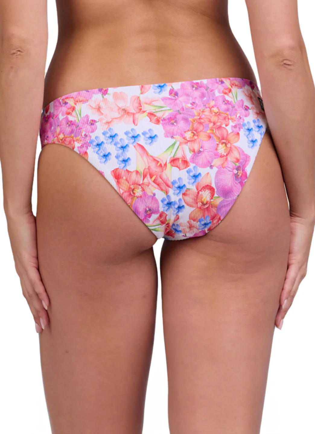 JOLYN Women's Valle Orchids Rib Moderate Bikini Bottom - Image 5
