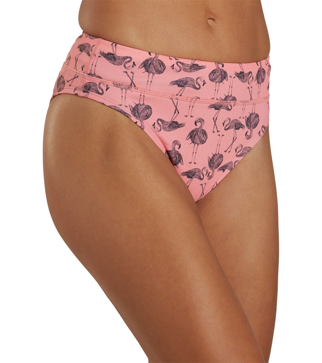 JOLYN Women's Zoe Papaya Flammy Bikini Bottom - Image 2