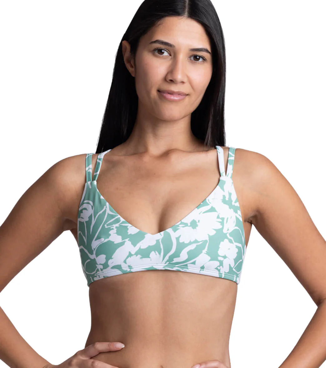 JOLYN's Women's Suzy Floriana V Neckline Adjustable Strap Bikini Top - Image 7