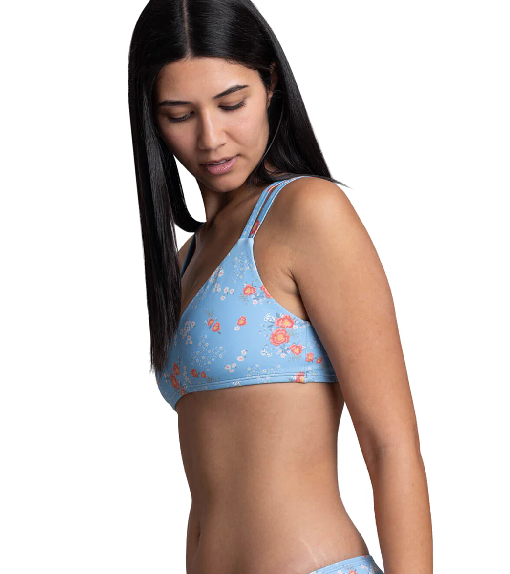 JOLYN's Women's Suzy Rosalinda V Neckline Adjustable Strap Bikini Top - Image 4