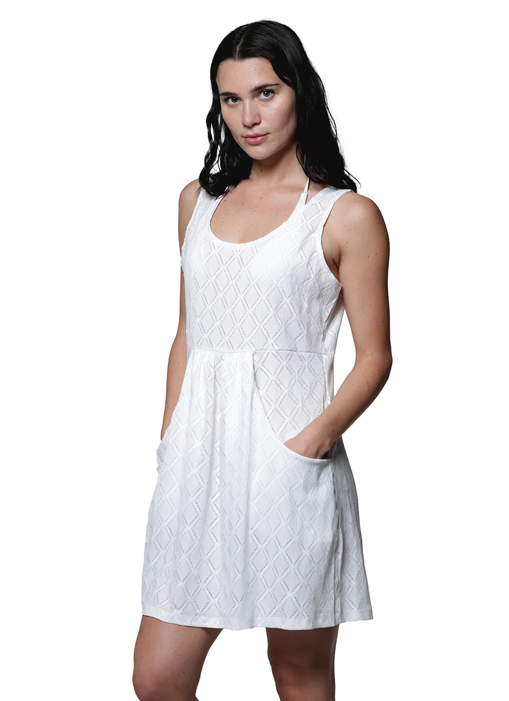 J.Valdi Women's Athena Deep Pocket Cover Up Dress Ring Tank Cover Up Dress - Image 4