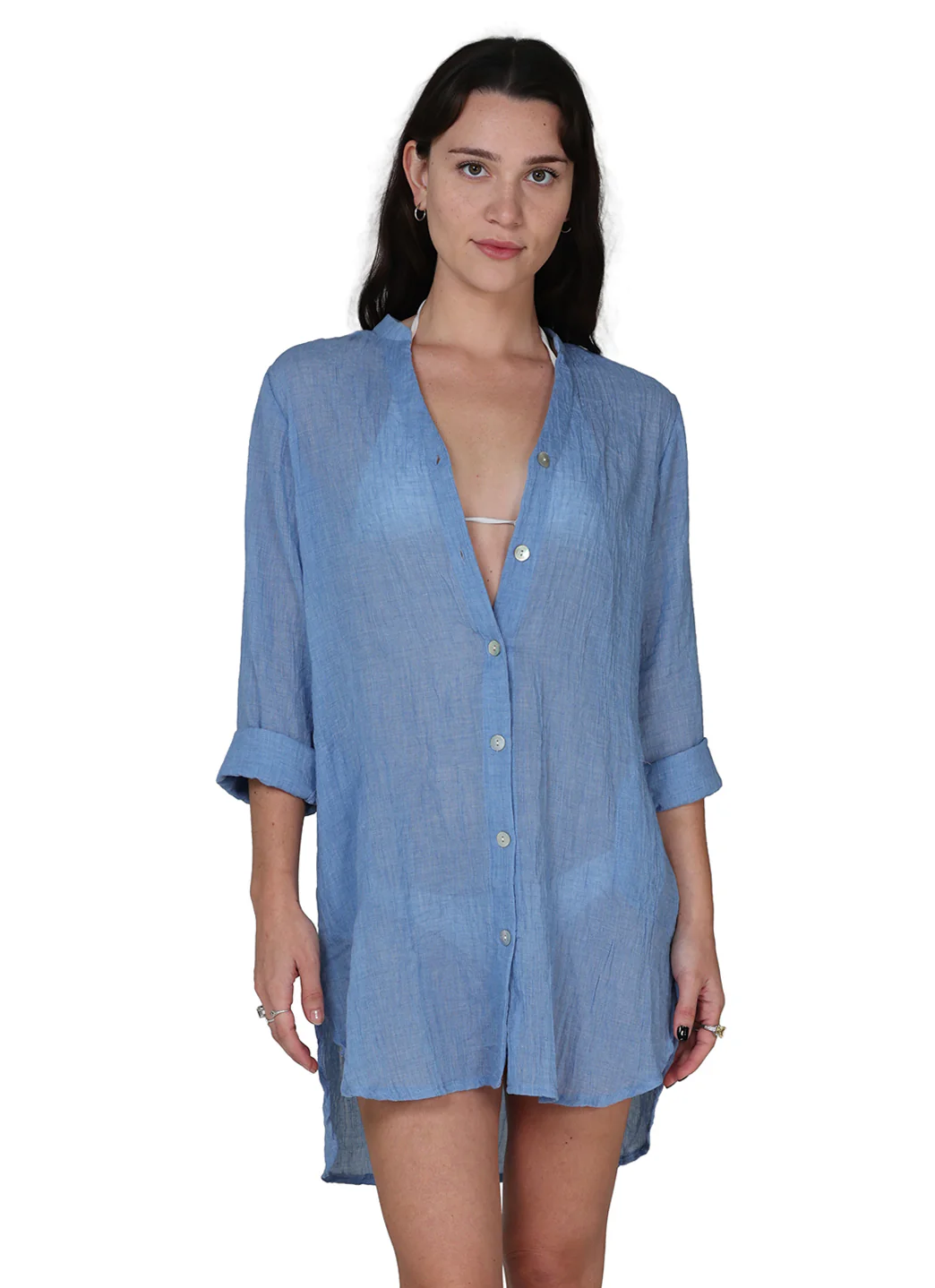 J.Valdi Women's Breeze Big Cover Up Shirt - Image 8
