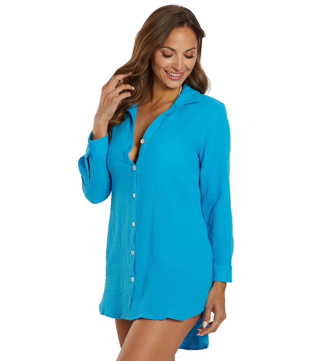 J.Valdi Women's Cozumel Big Shirt Cover Up - Image 11