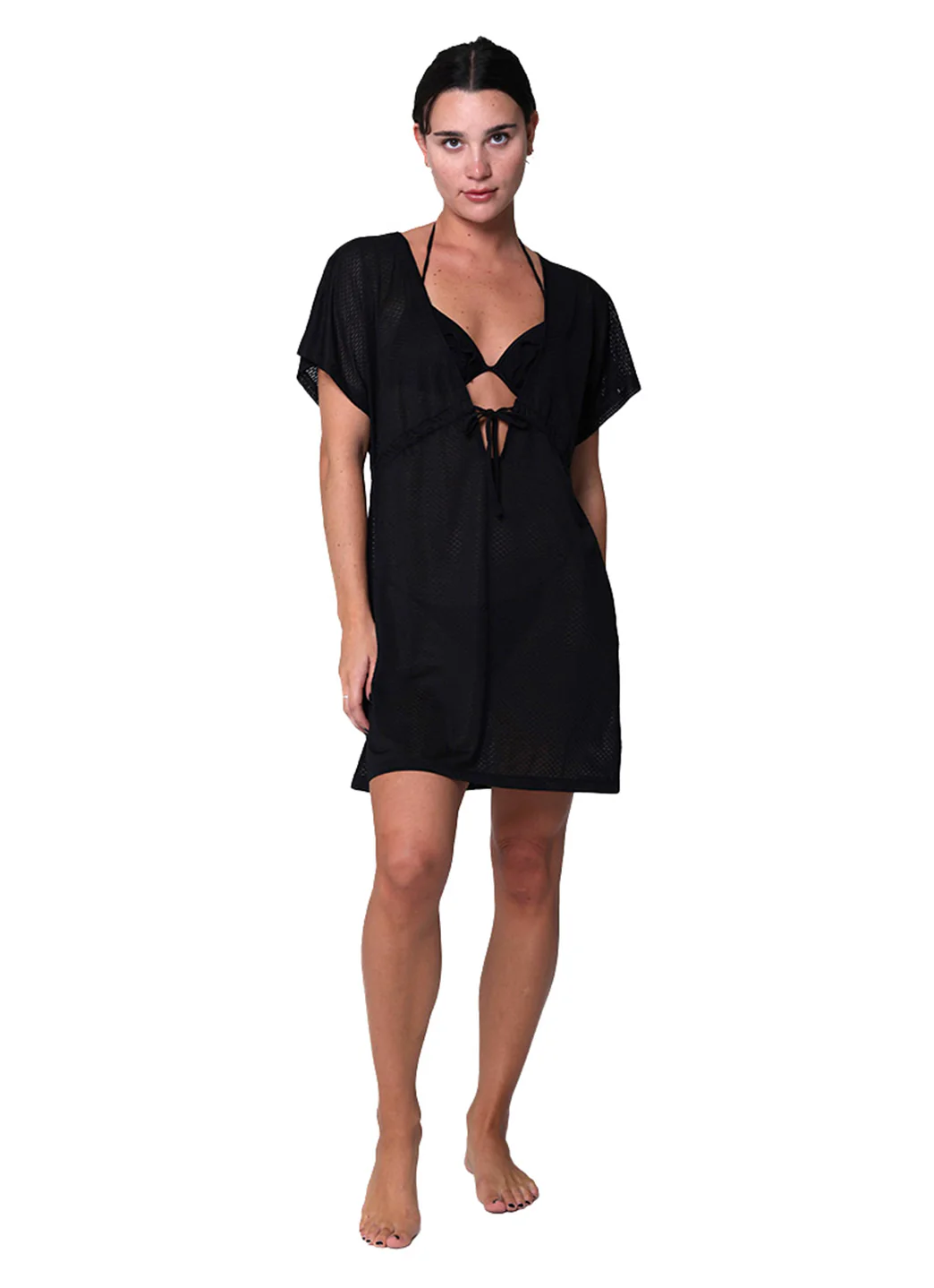 J.Valdi Women's Key West Plunging Neck Kaftan Cover Up - Image 3