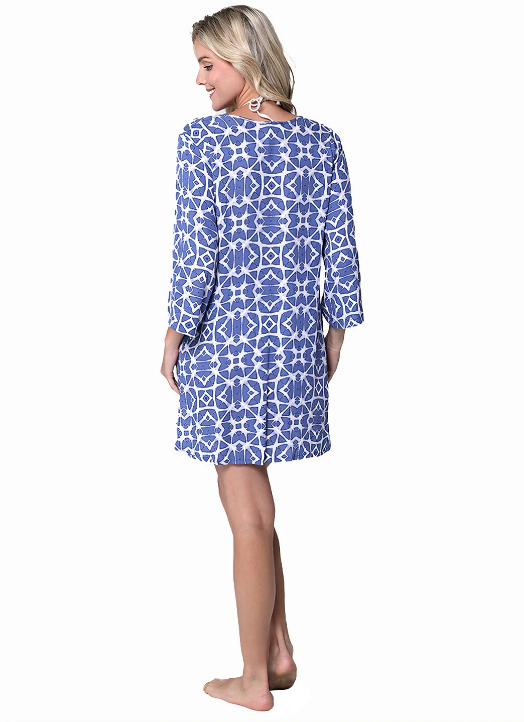 J.Valdi Women's Lanikai Lace Neck Big Shirt Cover Up - Image 4