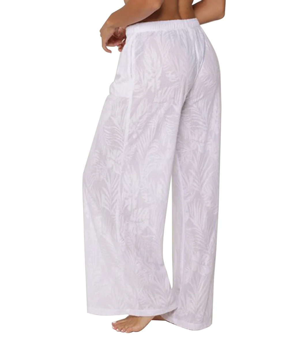 J.Valdi Women's Palm Terry Beach Cover Up Pant - Image 2