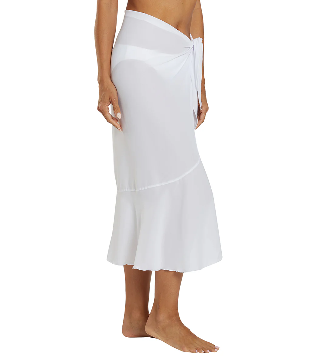 J.Valdi Women's Ruffle Long Sarong - Image 2