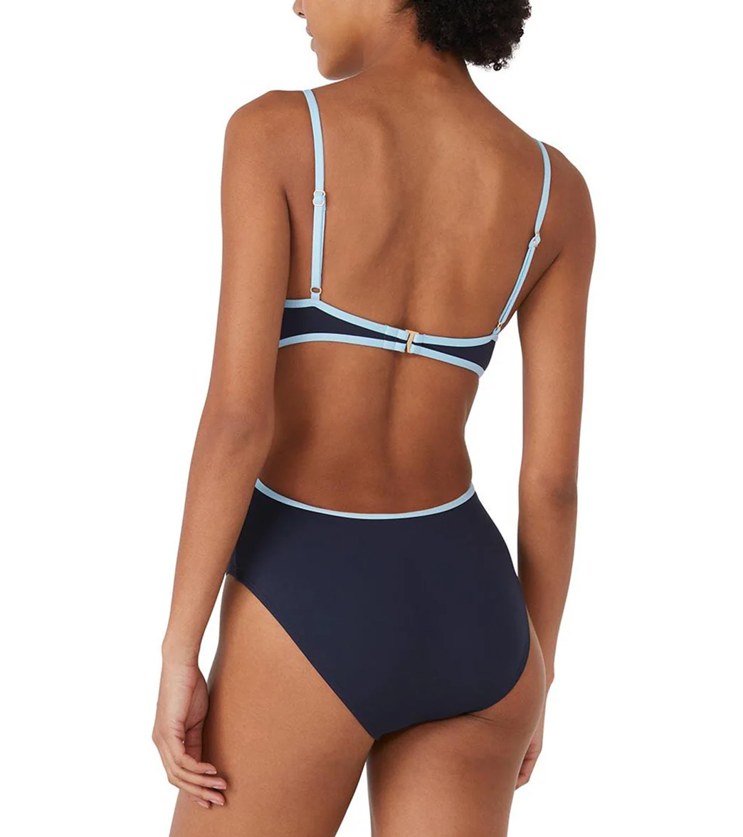 Kate Spade New York Women's Contrast Solid Bralette Bikini Top - Image 2