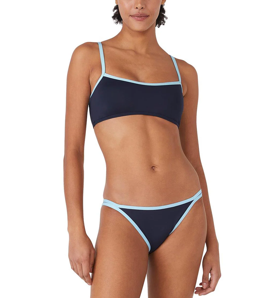 Kate Spade New York Women's Contrast Solid Bralette Bikini Top - Image 7