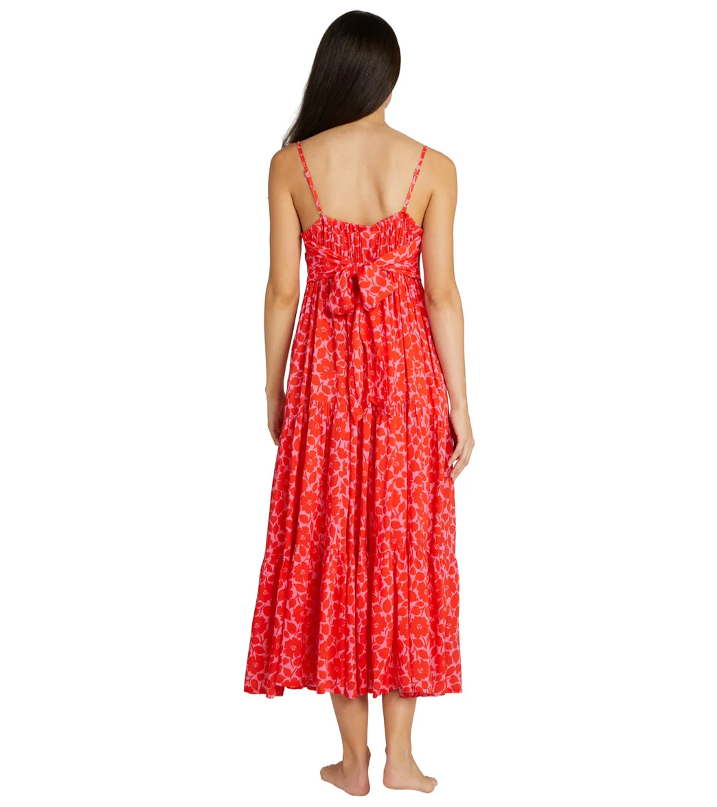 Kate Spade New York Women's Rosy Garden Tiered Midi Cover Up Dress - Image 2