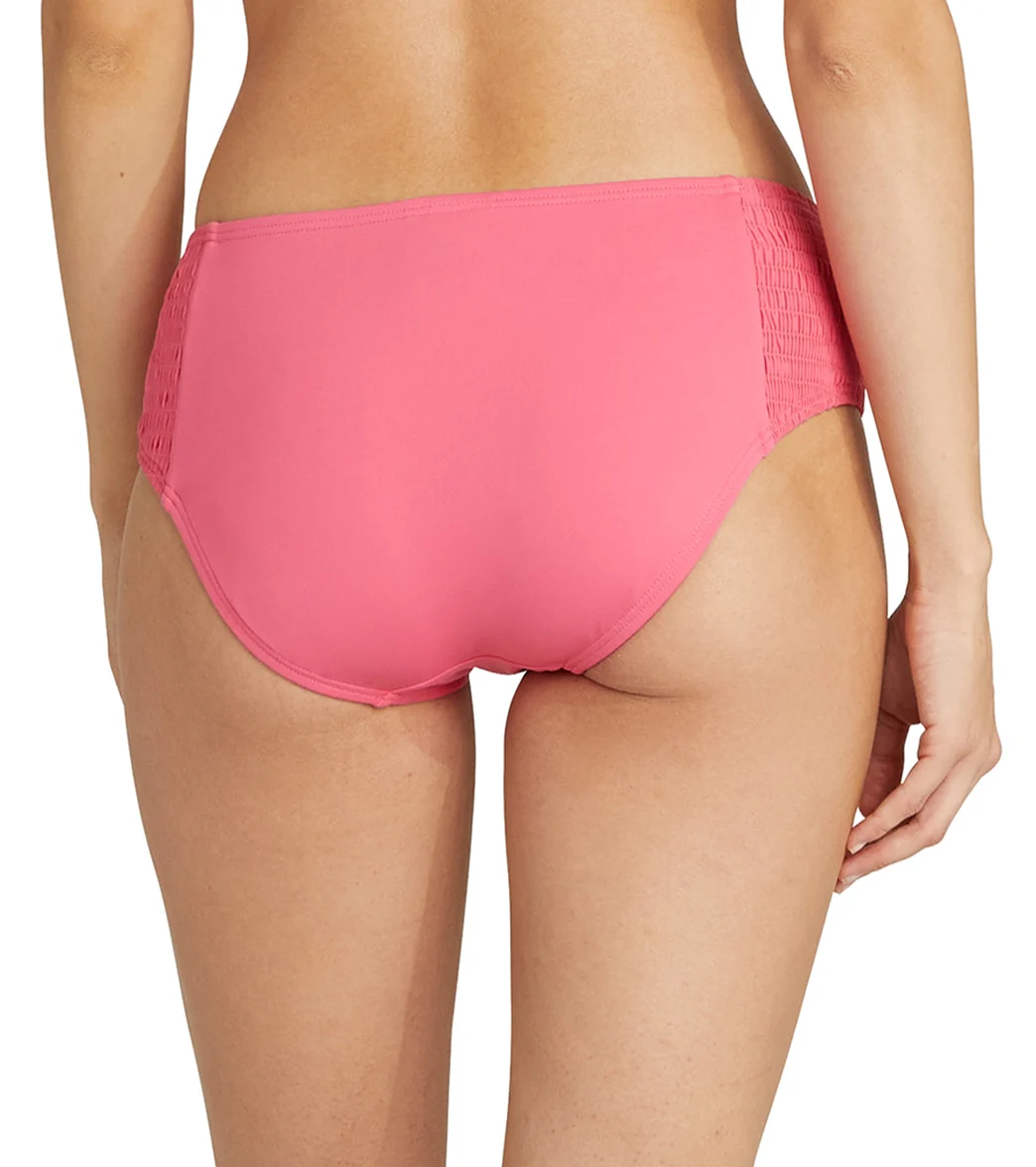 Kate Spade New York Women's Solids Smocked Bikini Bottom - Image 2