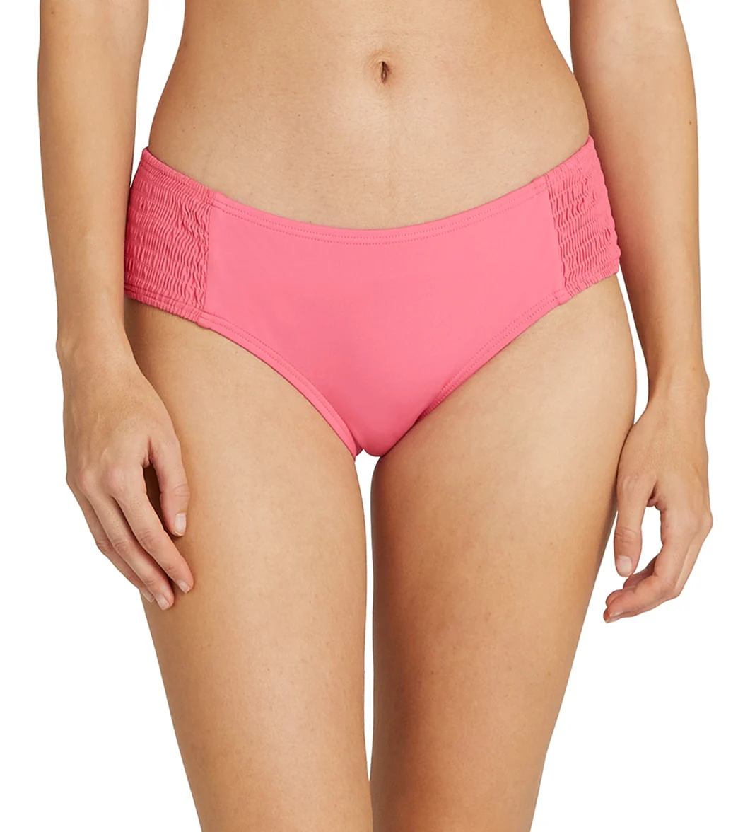 Kate Spade New York Women's Solids Smocked Bikini Bottom - Image 4