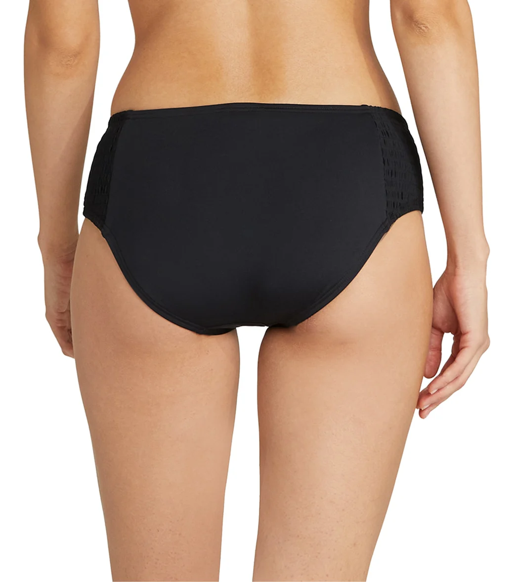 Kate Spade New York Women's Solids Smocked Bikini Bottom - Image 6