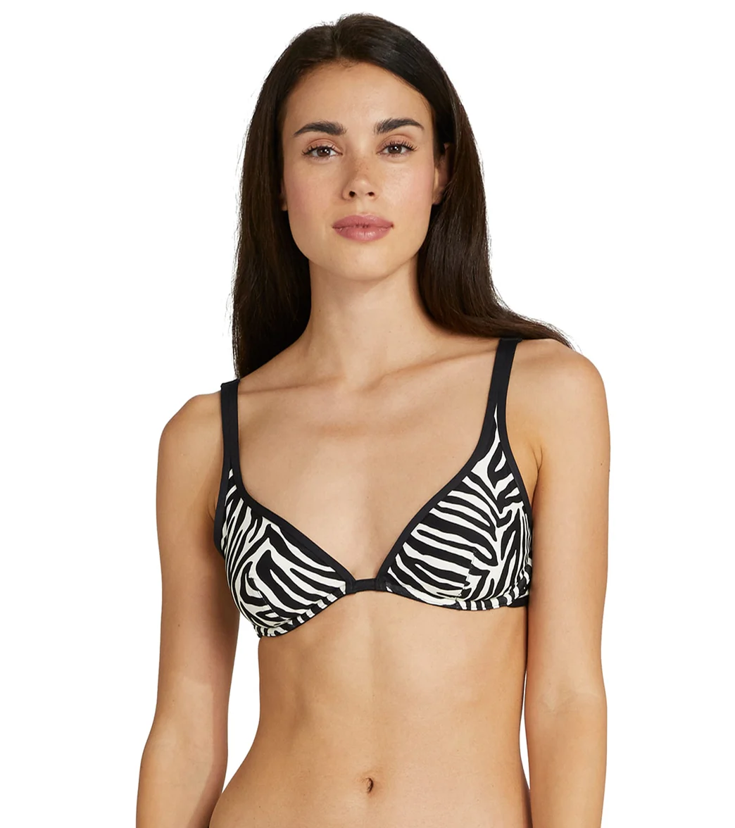 Kate Spade New York Women's Zebra Bralette Bikini Top