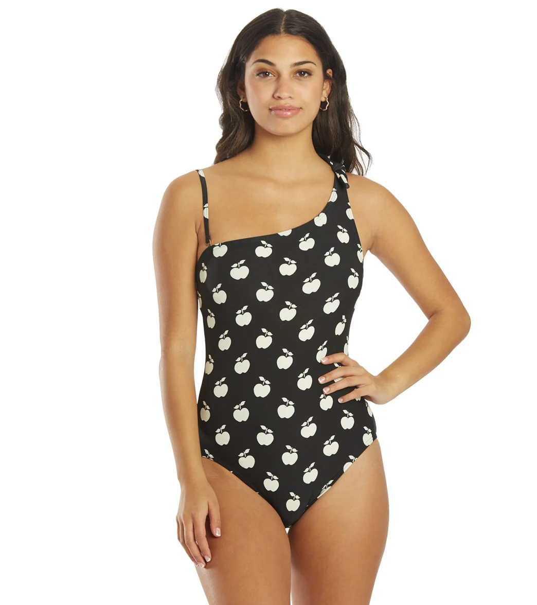Kate Spade Women's Apple Toss Bunny Tie One Shoulder One Piece Swimsuit - Image 8