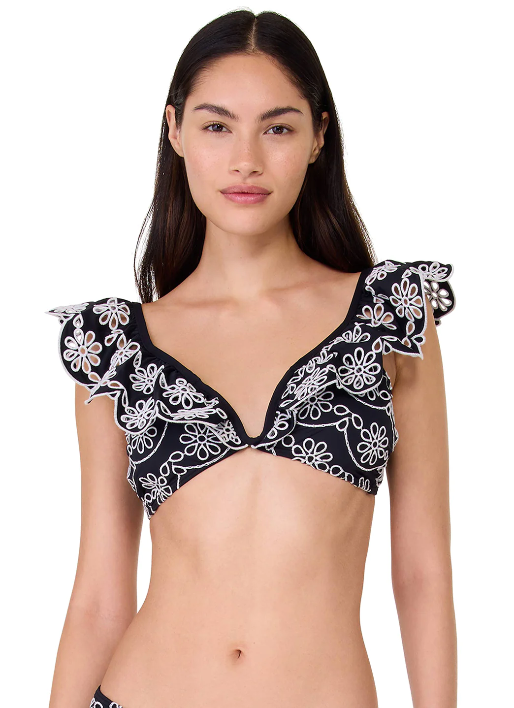 Kate Spade Women's Eyelet Ruffle Bikini Top - Image 2