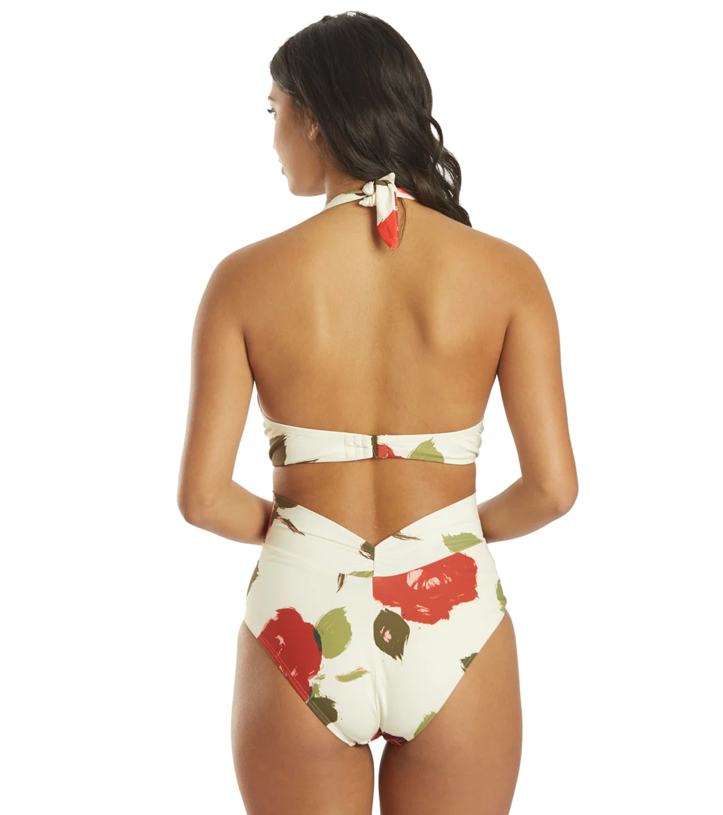 Kate Spade Women's Just Rosy Knotted Halter One Piece Swimsuit - Image 3