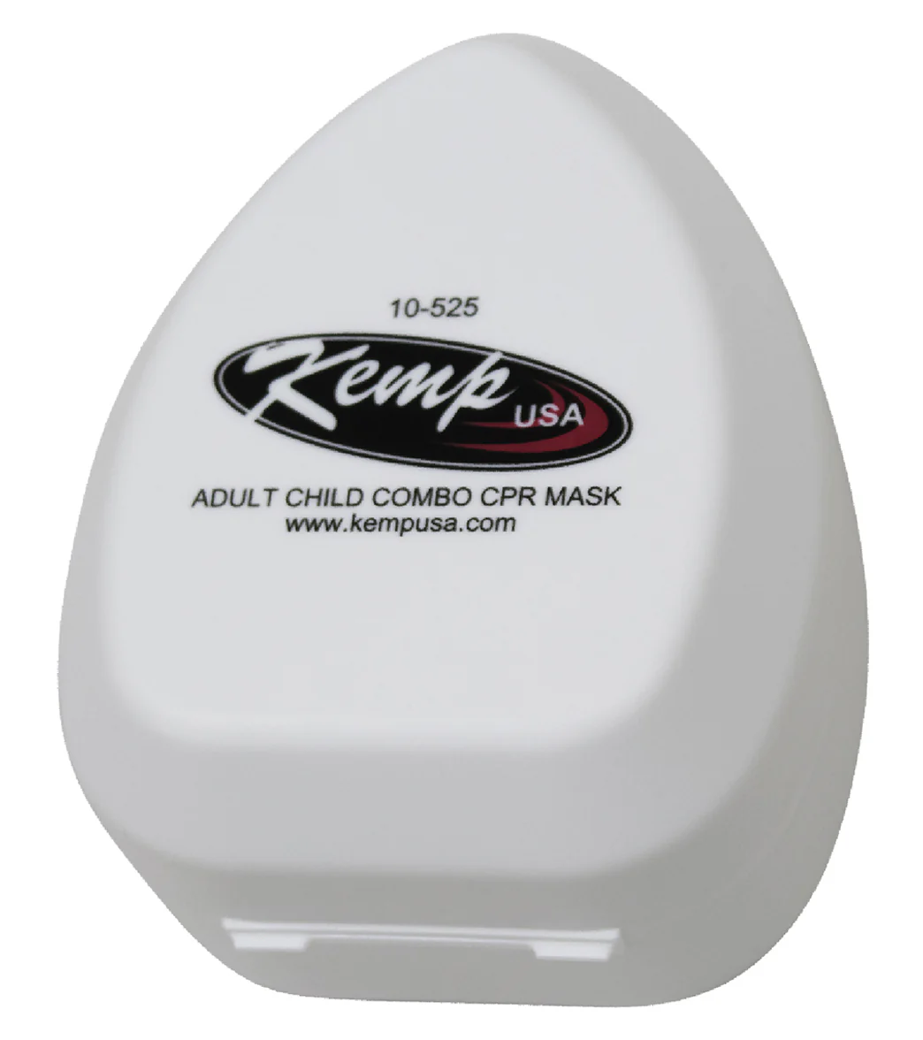 KEMP USA CPR Mask Adult & Child Combo with Gloves & Wipe in Hard Case with 1-Color Custom Logo - Image 3
