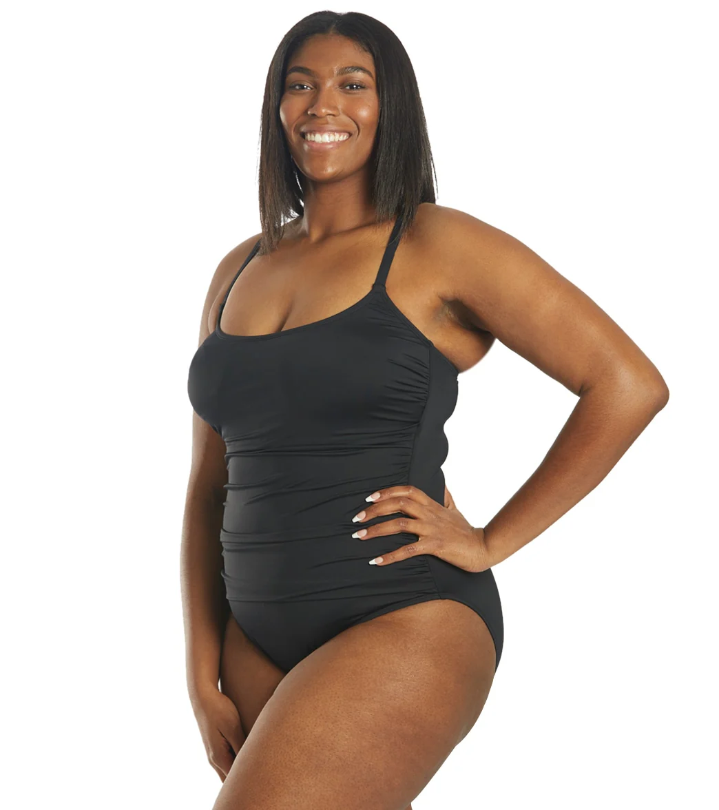 La Blanca Plus Size Island Goddess Lingerie One Piece Swimsuit - Image 10