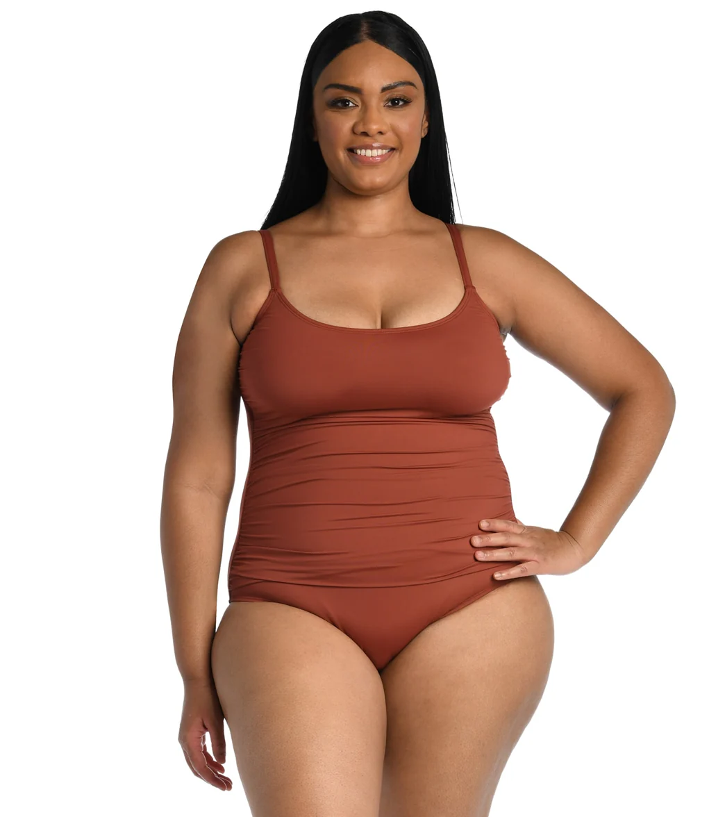 La Blanca Plus Size Island Goddess Lingerie One Piece Swimsuit - Image 24