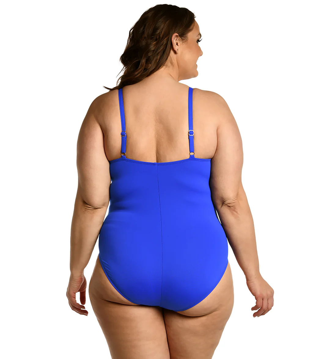 La Blanca Plus Size Island Goddess Lingerie One Piece Swimsuit - Image 8