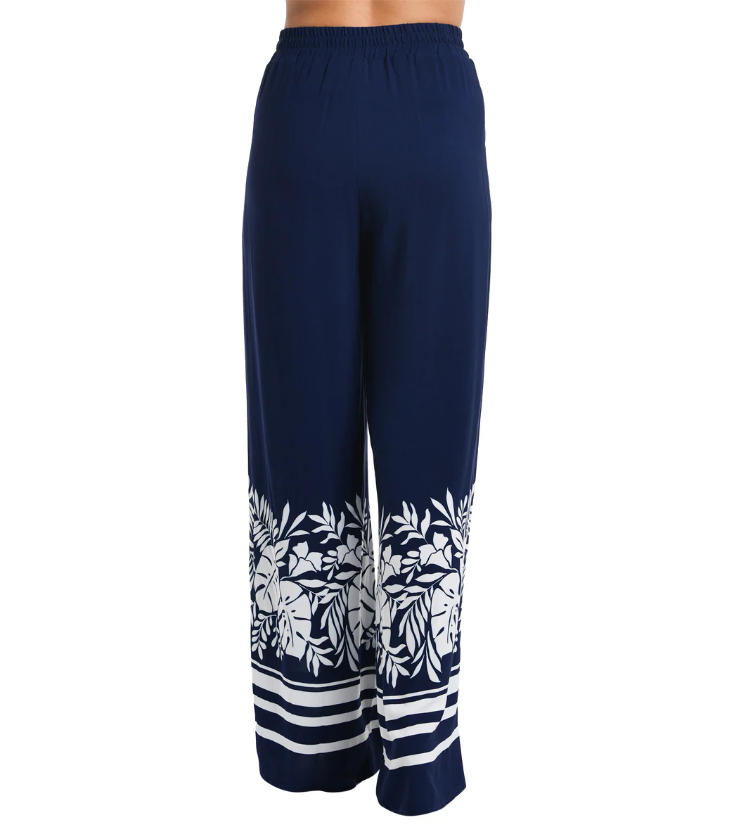 La Blanca Women's Beach Bungalow Palazzo Cover Up Pants - Image 2