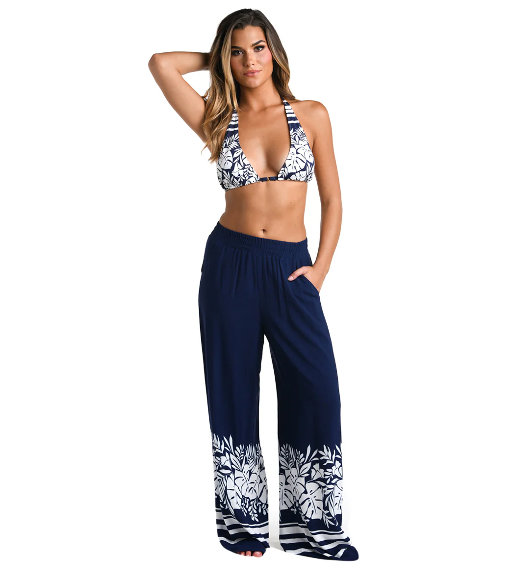 La Blanca Women's Beach Bungalow Palazzo Cover Up Pants - Image 3