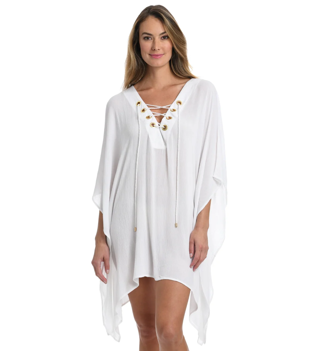 La Blanca Women's Capri Lace-Up Caftan - Image 4