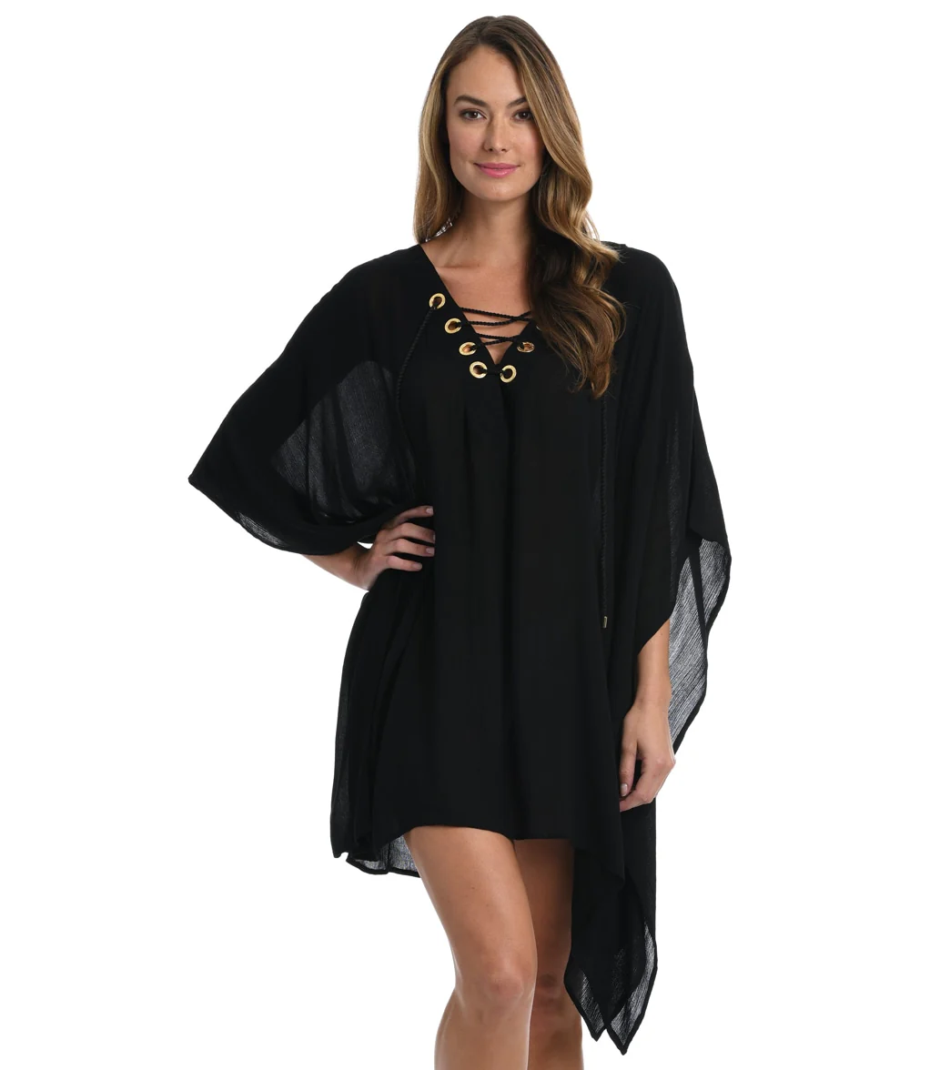 La Blanca Women's Capri Lace-Up Caftan - Image 9