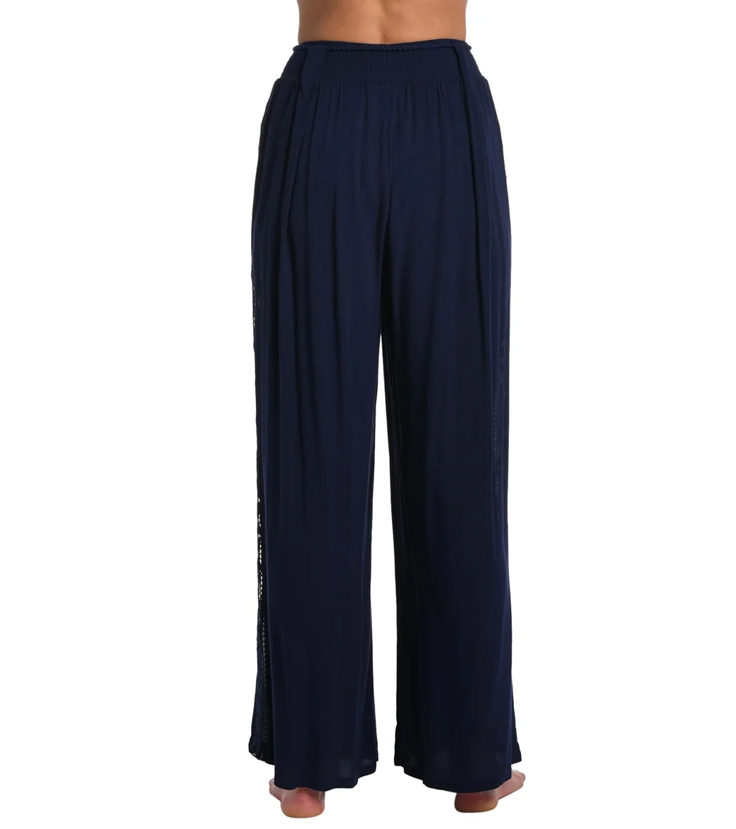 La Blanca Women's Coastal Covers Crochet Side Panel Cover Up Pant - Image 5
