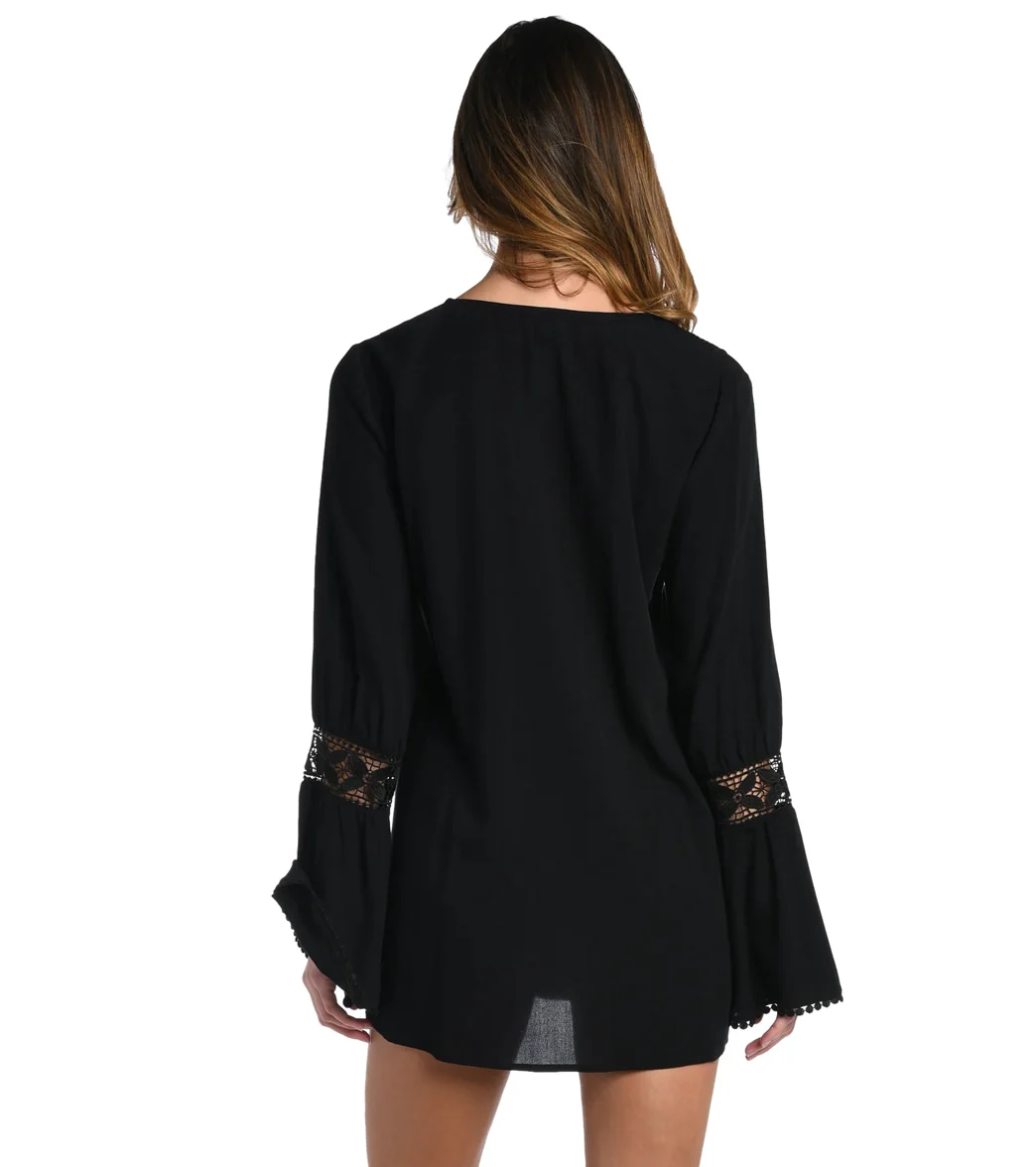 La Blanca Women's Coastal Covers Lace Up Cover Up Tunic - Image 2