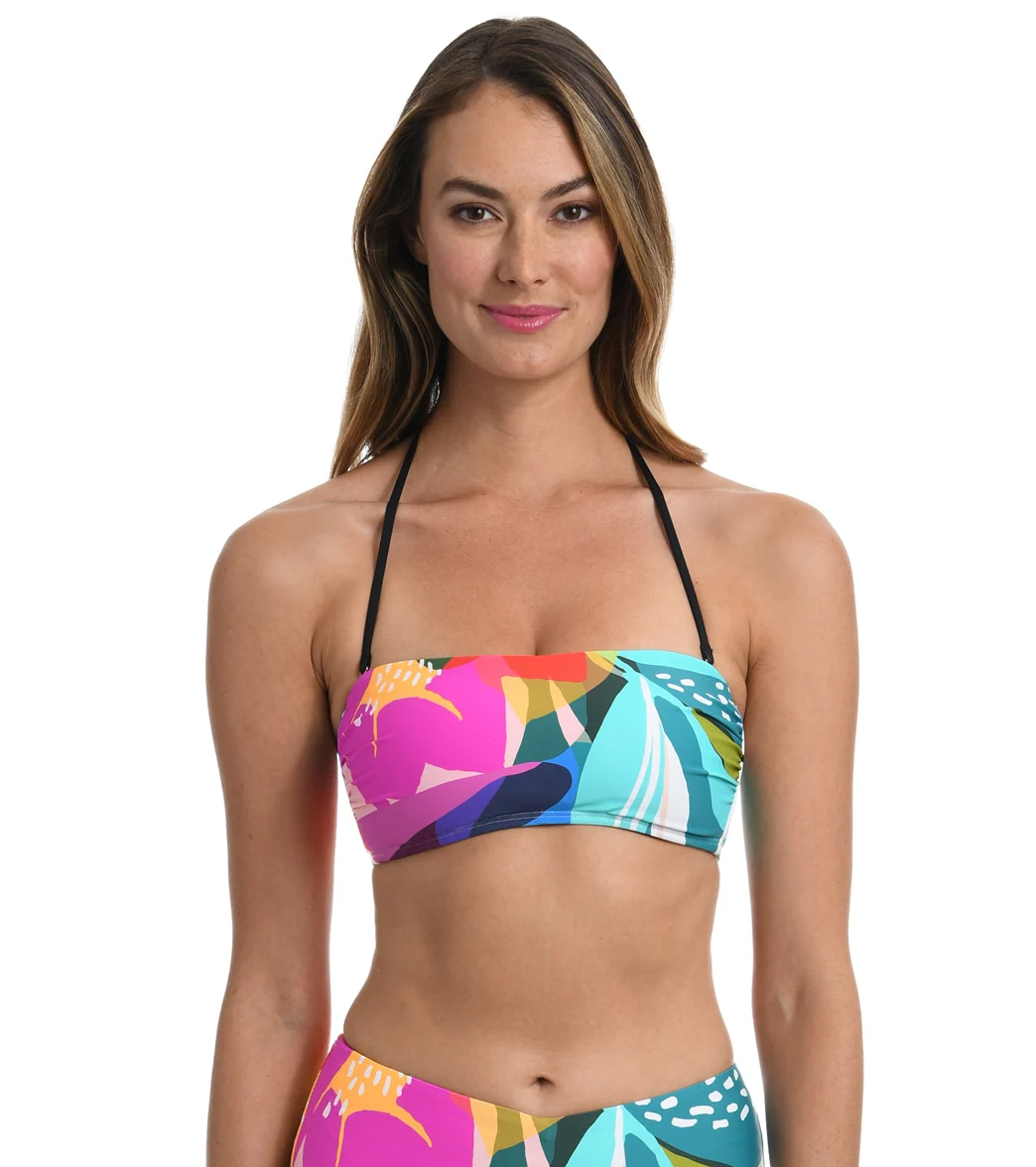 La Blanca Women's Eclectic Shore Bandeau Bikini Top