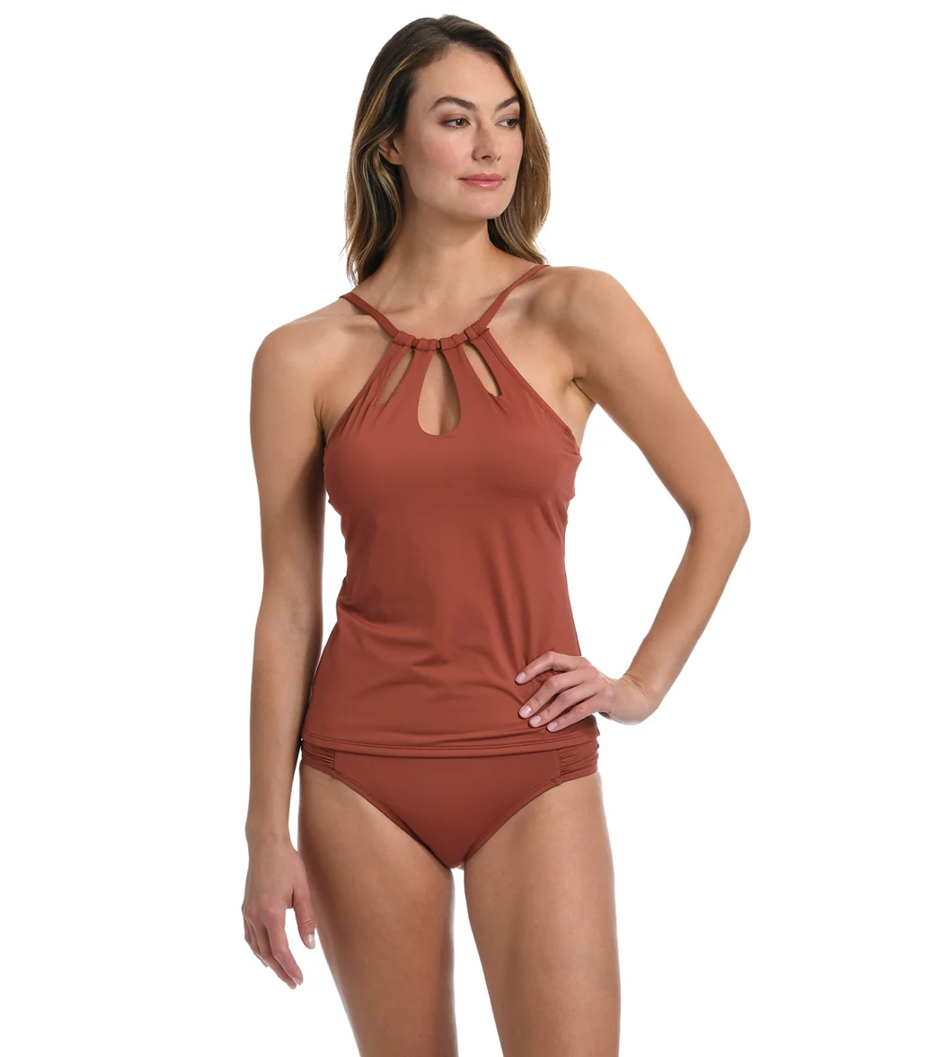 La Blanca Women's Island Goddess High Neck Tankini Top - Image 9