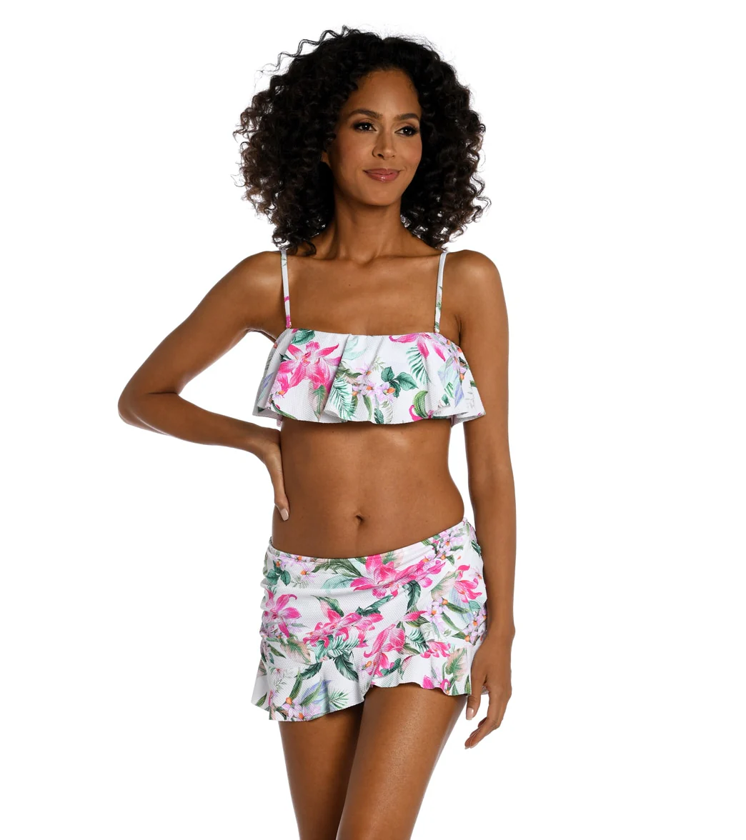 La Blanca Women's Mystic Palms Asymmetrical Swim Skirt - Image 3
