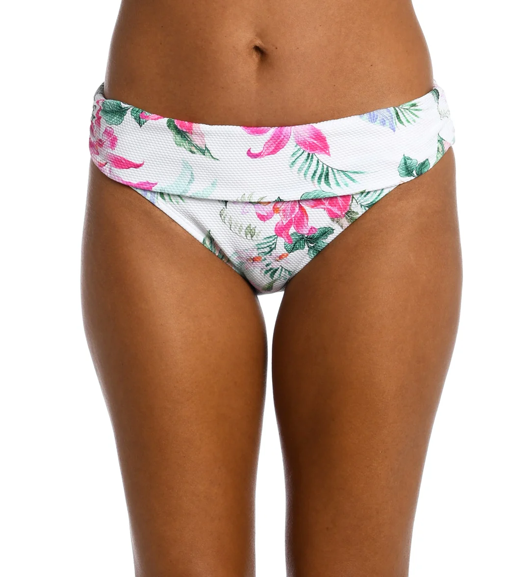 La Blanca Women's Mystic Palms Shirred Band Hipster Bikini Bottom - Image 4