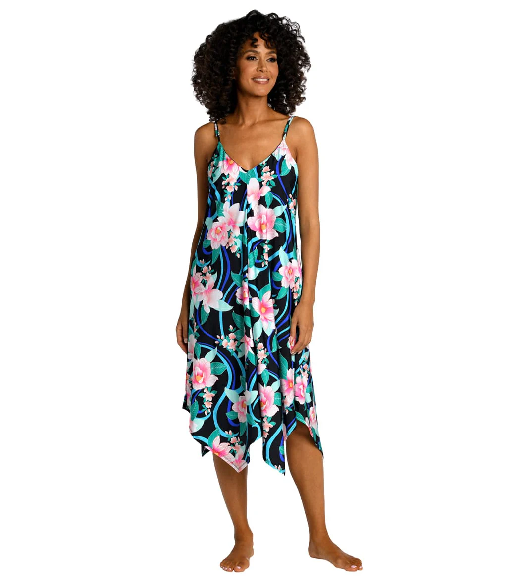 La Blanca Women's Nightfall Blooms Tank Cover Up Dress - Image 2