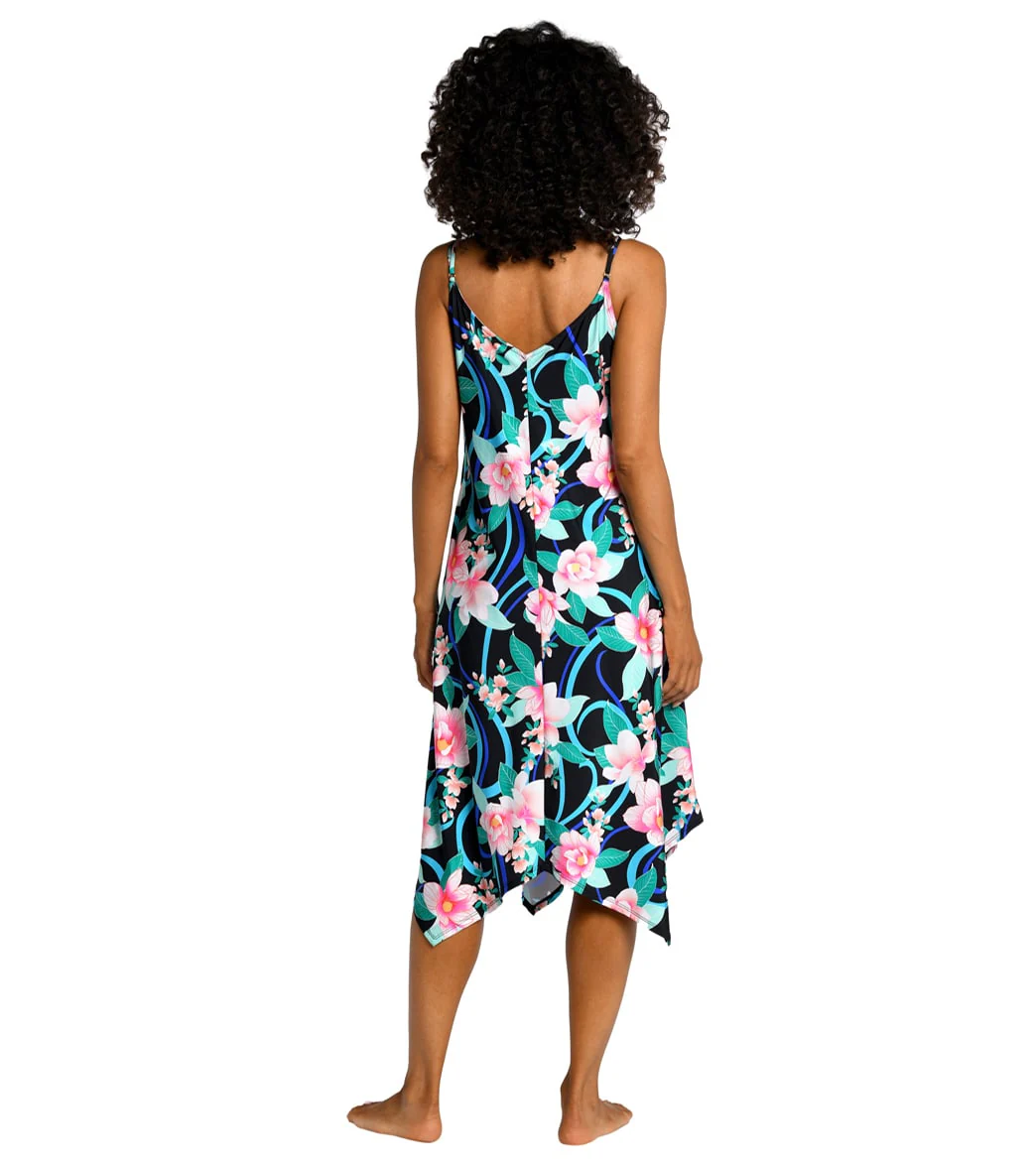 La Blanca Women's Nightfall Blooms Tank Cover Up Dress - Image 3
