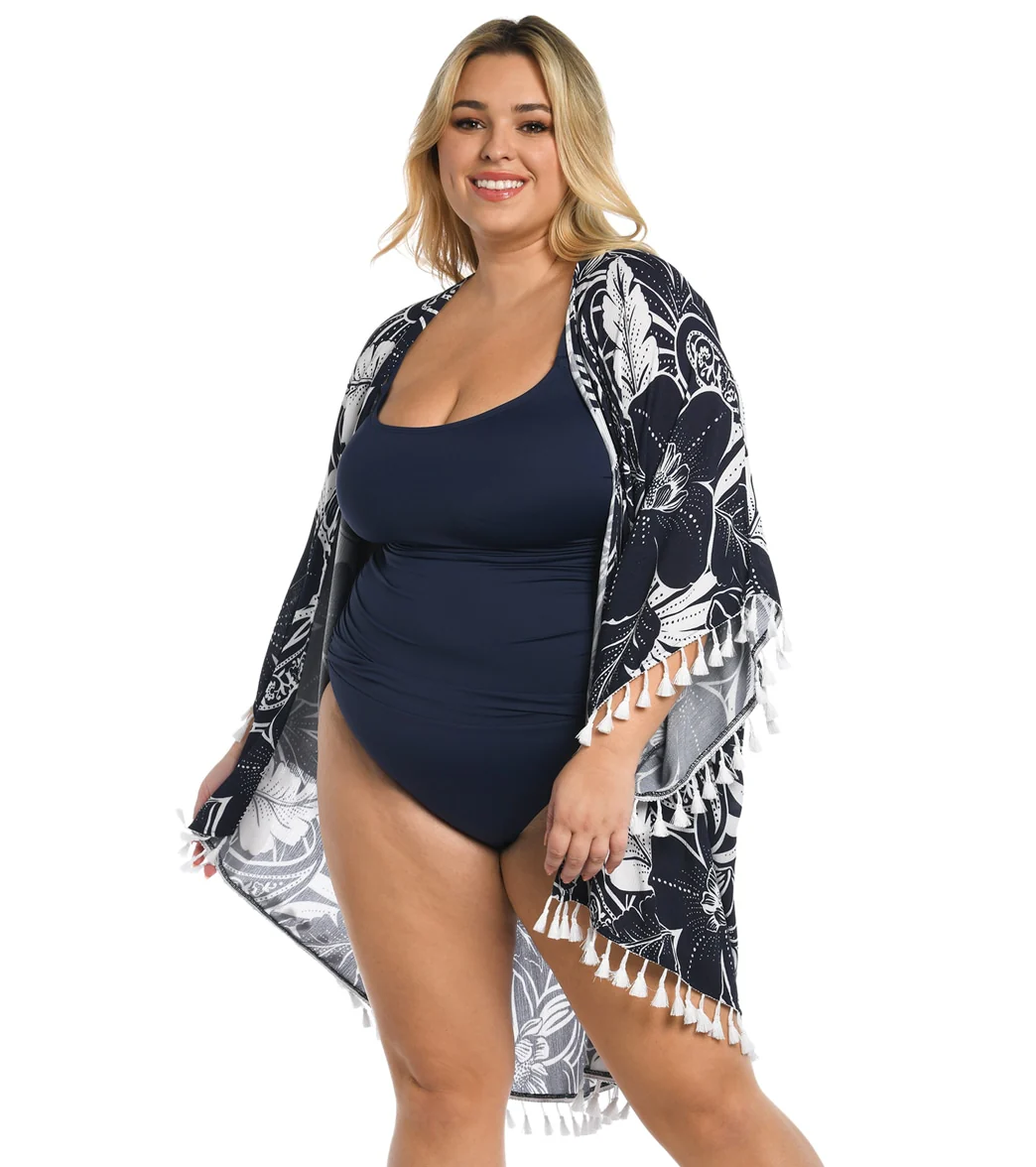 La Blanca Women's Plus At The Playa Kimono - Image 2