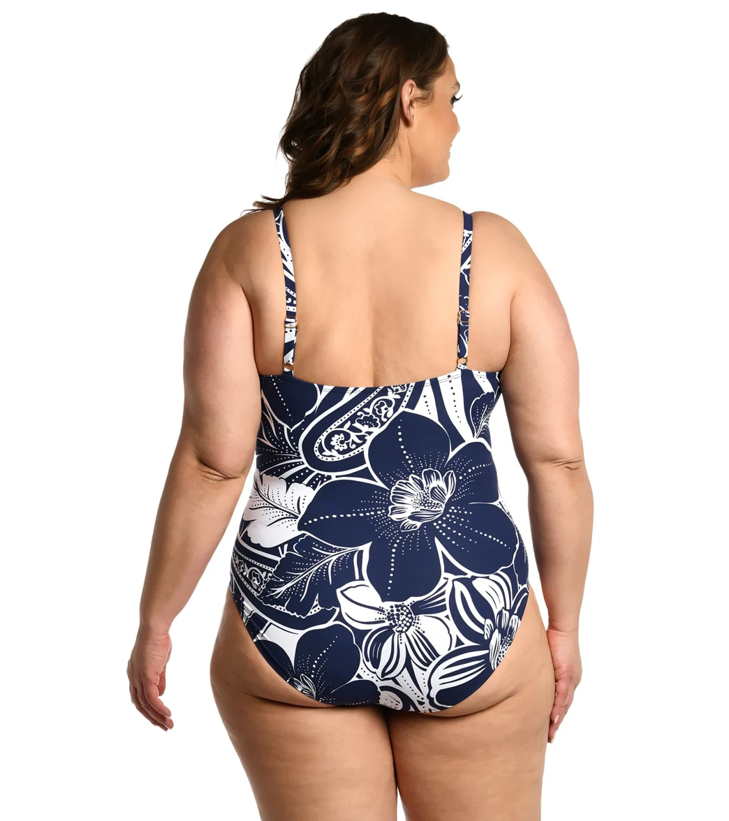 La Blanca Women's Plus At the Playa Lingerie One Piece Swimsuit - Image 2