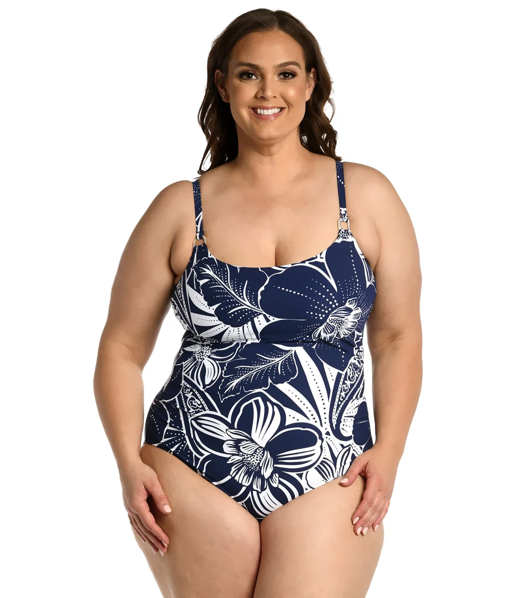 La Blanca Women's Plus At the Playa Lingerie One Piece Swimsuit - Image 5