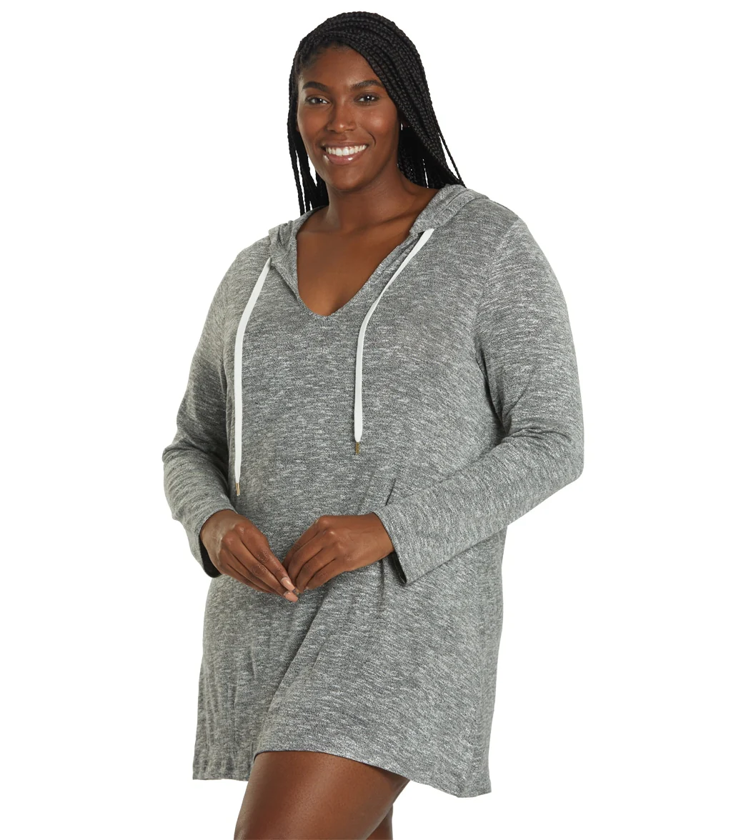 La Blanca Women's Plus Size Beach Cozy Sweater Hoodie - Image 10